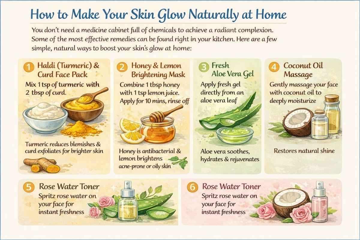 How to Make Your Skin Glow Naturally at Home