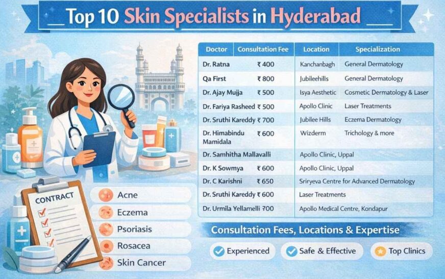 Top 10 Skin Specialists in Hyderabad
