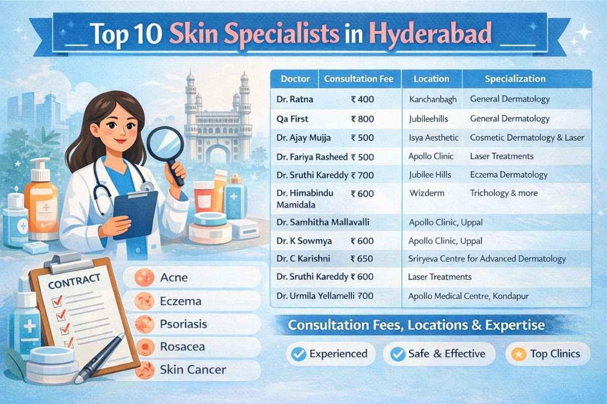 Top 10 Skin Specialists in Hyderabad