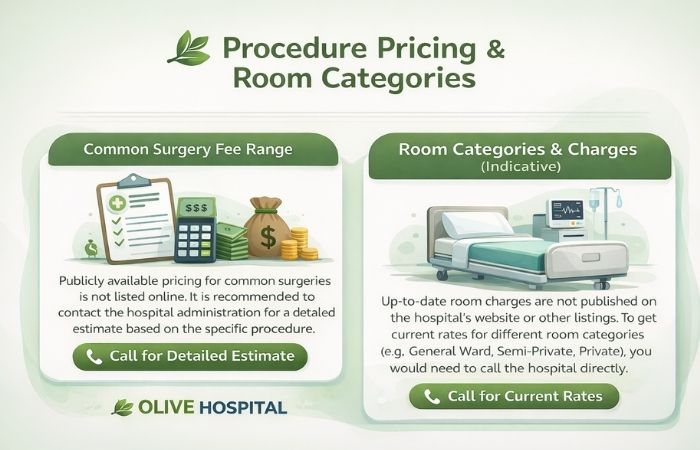 Procedure Pricing & Room Categories