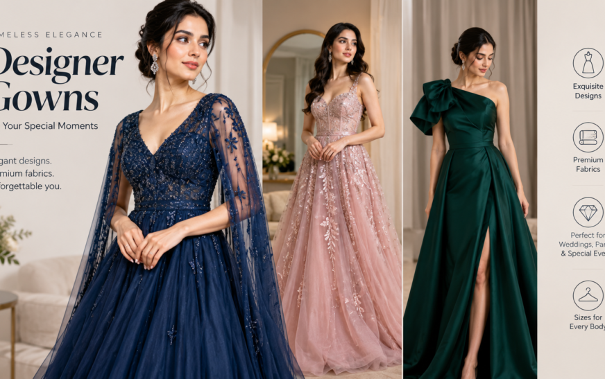 The Elegance of Party Designer Gowns: A Fusion of Glamour