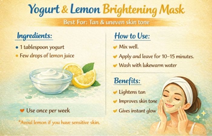 Yogurt & Lemon Brightening Mask