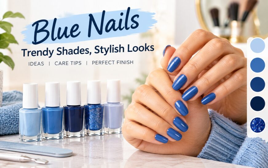 Beautiful Blue Nails Design Ideas