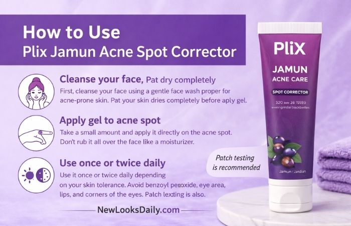 How to Use Plix Jamun Acne Spot Corrector