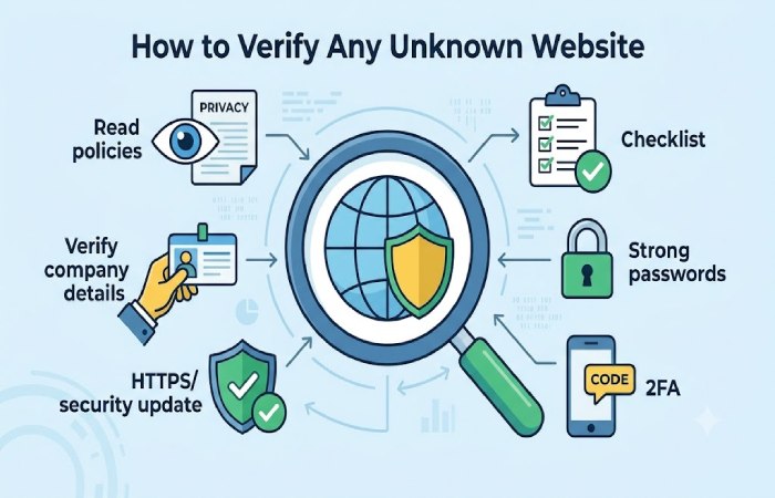 how to verify any unknown website
