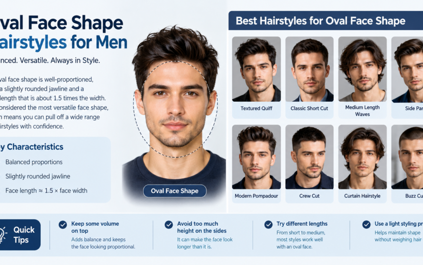 Best Hairstyles for Oval Shape Hairstyle Men