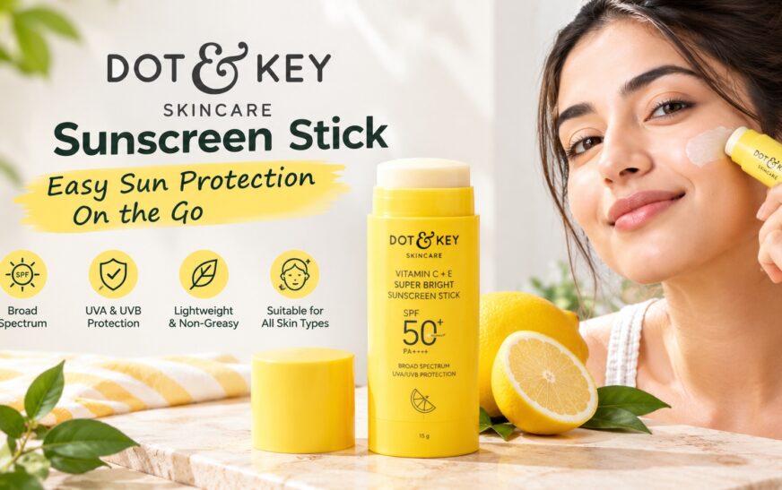 The Dot & Key Strawberry Dew Sunscreen Stick SPF 50+ PA++++